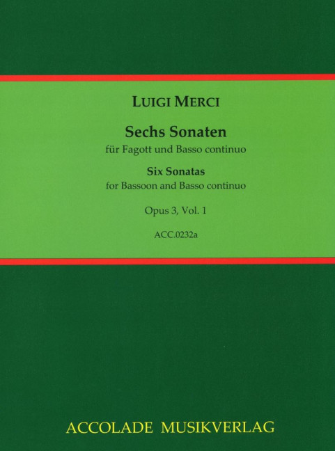 Vorderes Coverbild Sechs Sonaten 1 op. 3 Band 1