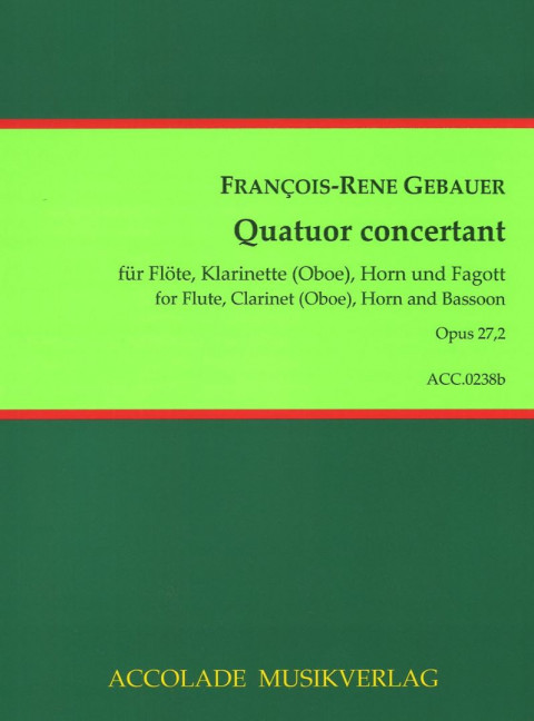Vorderes Coverbild Quatuor concertant op. 27,2 