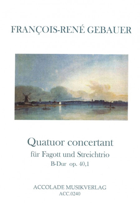 Vorderes Coverbild Quatuor concertant op. 40,1 