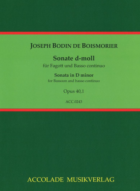 Vorderes Coverbild Sonate d-Moll op. 40,1 