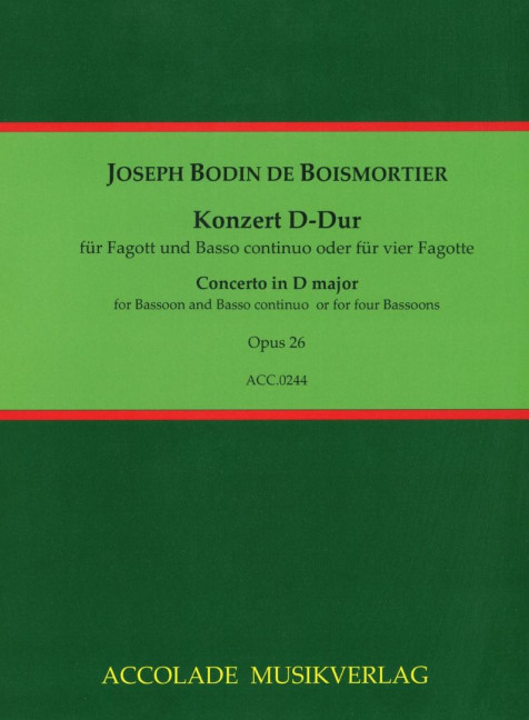 Vorderes Coverbild Konzert d-Dur op. 26 