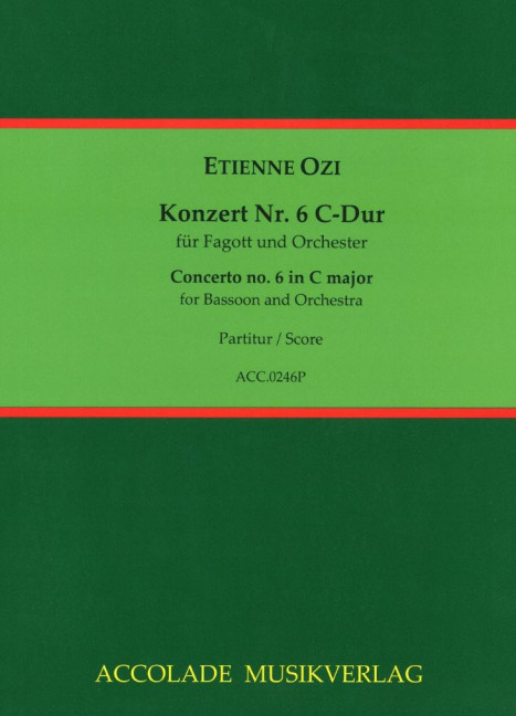 Vorderes Coverbild Konzert Nr. 6 C-Dur 