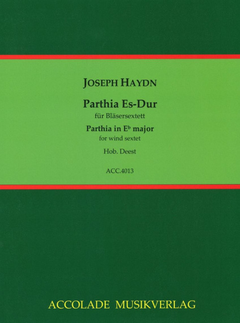 Vorderes Coverbild Parthia Es-Dur Hob. Deest 