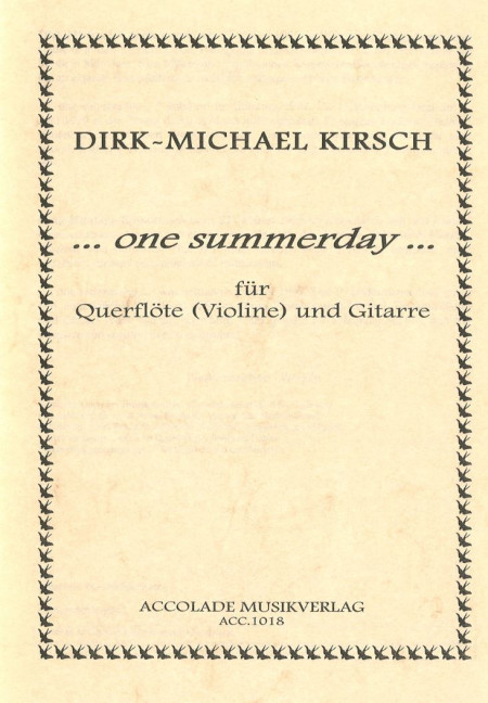 Vorderes Coverbild ...one summerday... 