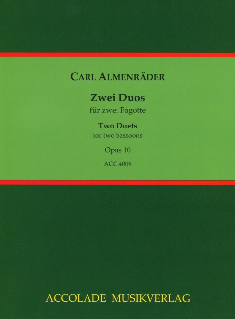 Vorderes Coverbild Zwei Duos op. 10 