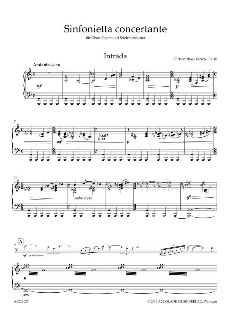 Anderes Coverbild Sinfonietta concertante 