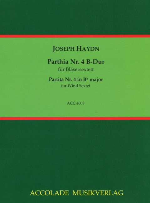 Vorderes Coverbild Parthia Nr. 4 B-Dur 
