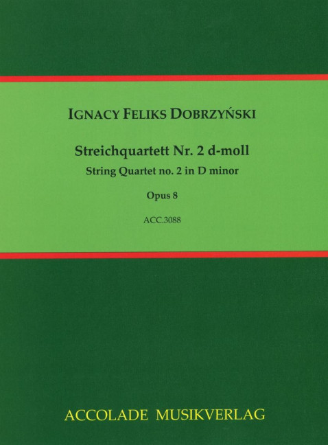 Vorderes Coverbild Streichquartett Nr. 2 d-moll op. 8 