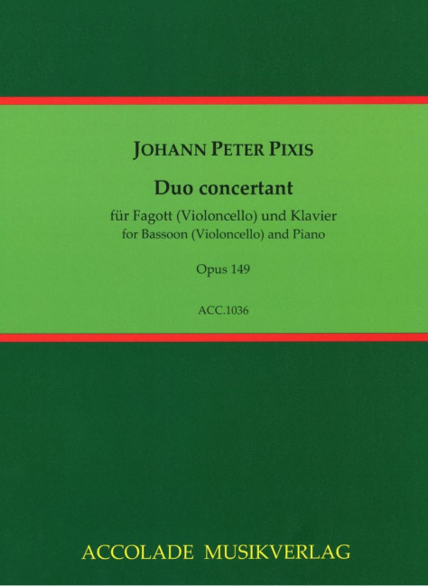 Vorderes Coverbild Duo concertant op. 149 