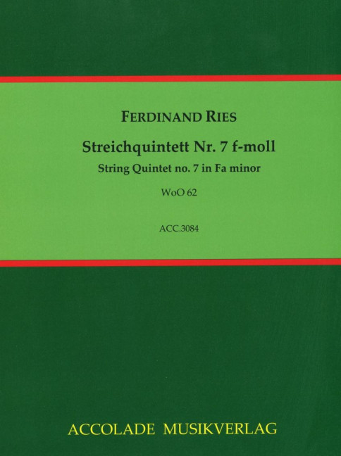 Vorderes Coverbild Streichquintett Nr. 7 f-moll WoO 62 