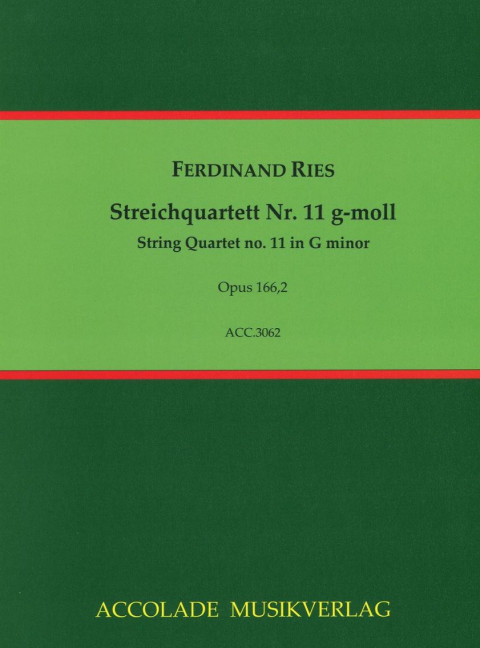 Vorderes Coverbild Streichquartett Nr. 11 g-moll op. 166,2 