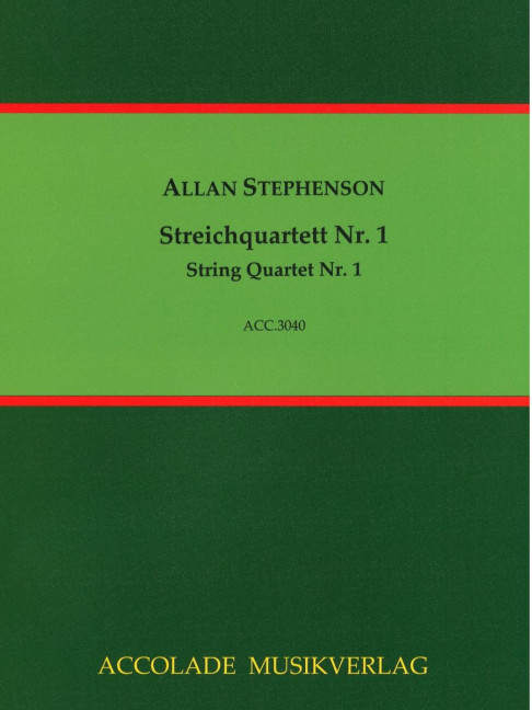 Vorderes Coverbild Streichquartett Nr. 1 