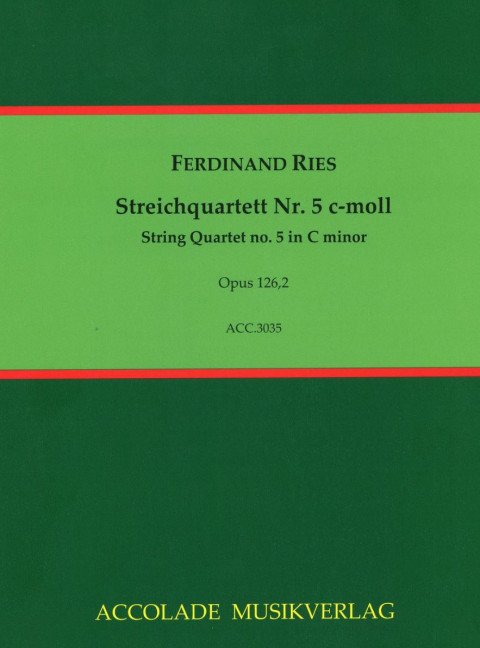 Vorderes Coverbild Streichquartett Nr. 5 c-moll op. 126,2 