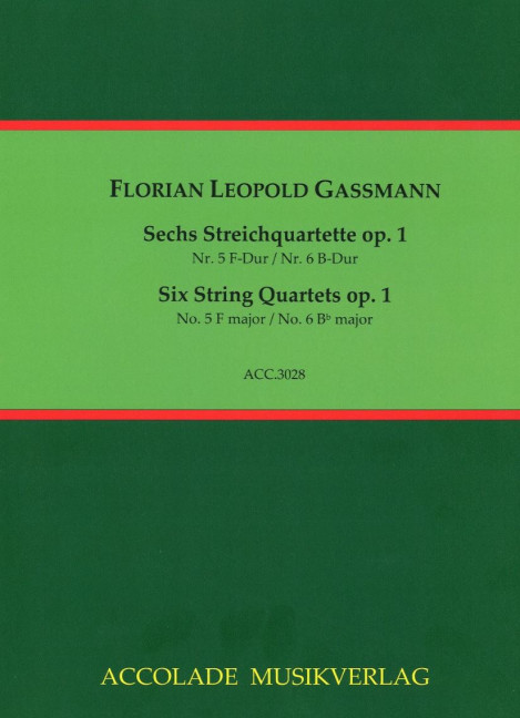 Vorderes Coverbild Sechs Streichquartette op. 1 