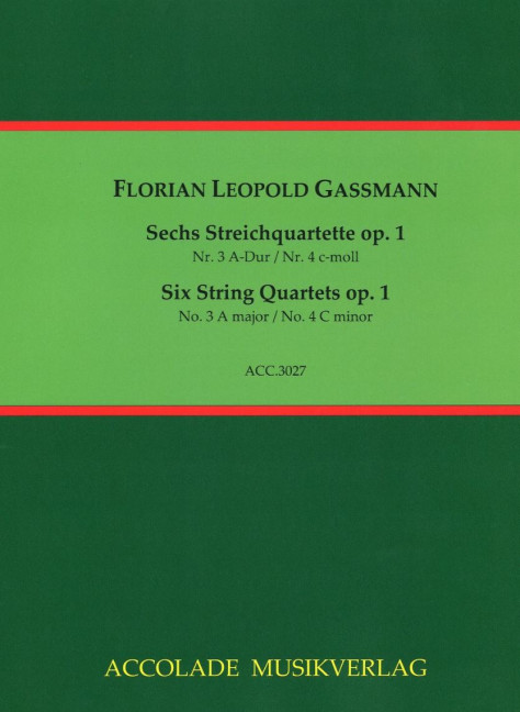 Vorderes Coverbild Sechs Streichquartette op. 1 