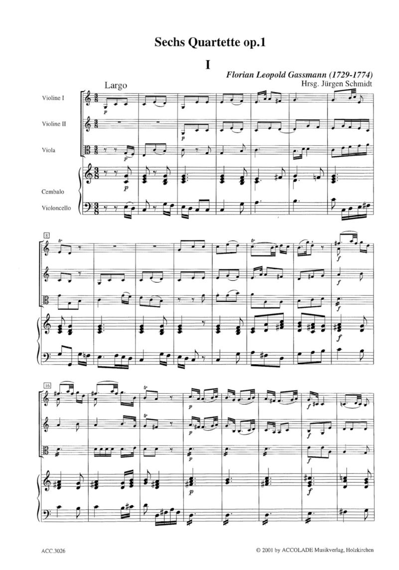 Anderes Coverbild Sechs Streichquartette op. 1 