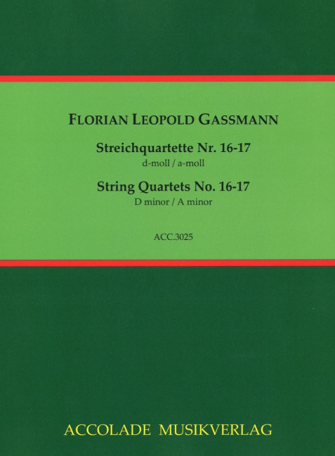 Vorderes Coverbild Streichquartette Nr. 16-17 