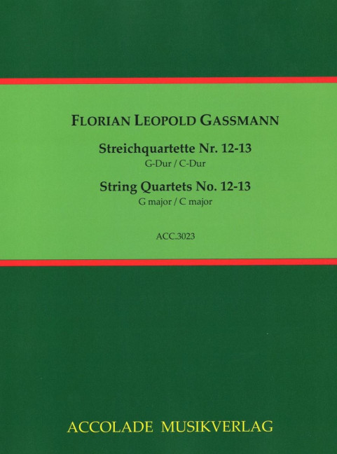 Vorderes Coverbild Streichquartette Nr. 12-13 