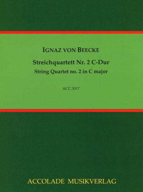 Vorderes Coverbild Streichquartett Nr. 2 C-Dur 