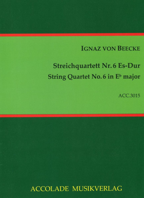 Vorderes Coverbild Streichquartett Nr. 6 Es-Dur 