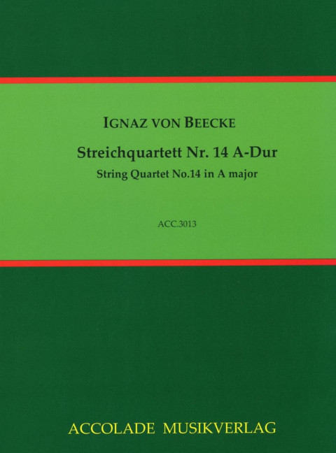 Vorderes Coverbild Streichquartett Nr. 14 A-Dur 