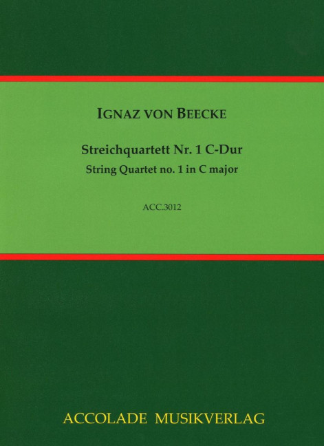 Vorderes Coverbild Streichquartett Nr. 1 C-Dur 