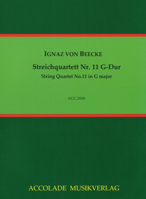 Vorderes Coverbild Streichquartett Nr. 11 G-Dur 