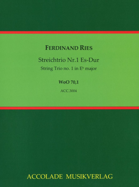 Vorderes Coverbild Streichtrio Nr. 1 Es-Dur WoO 70,1 