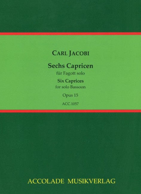 Vorderes Coverbild Sechs Capricen op. 15 