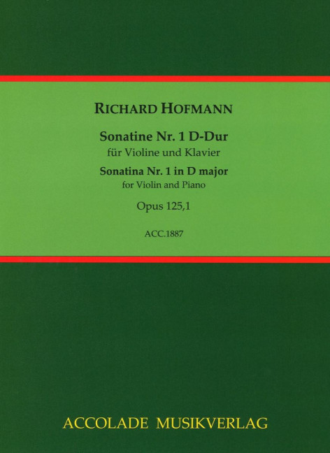 Vorderes Coverbild Sonatine Nr. 1 D-Dur op. 125/1 