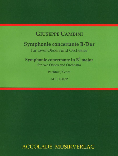 Vorderes Coverbild Symphonie concertante B-Dur 