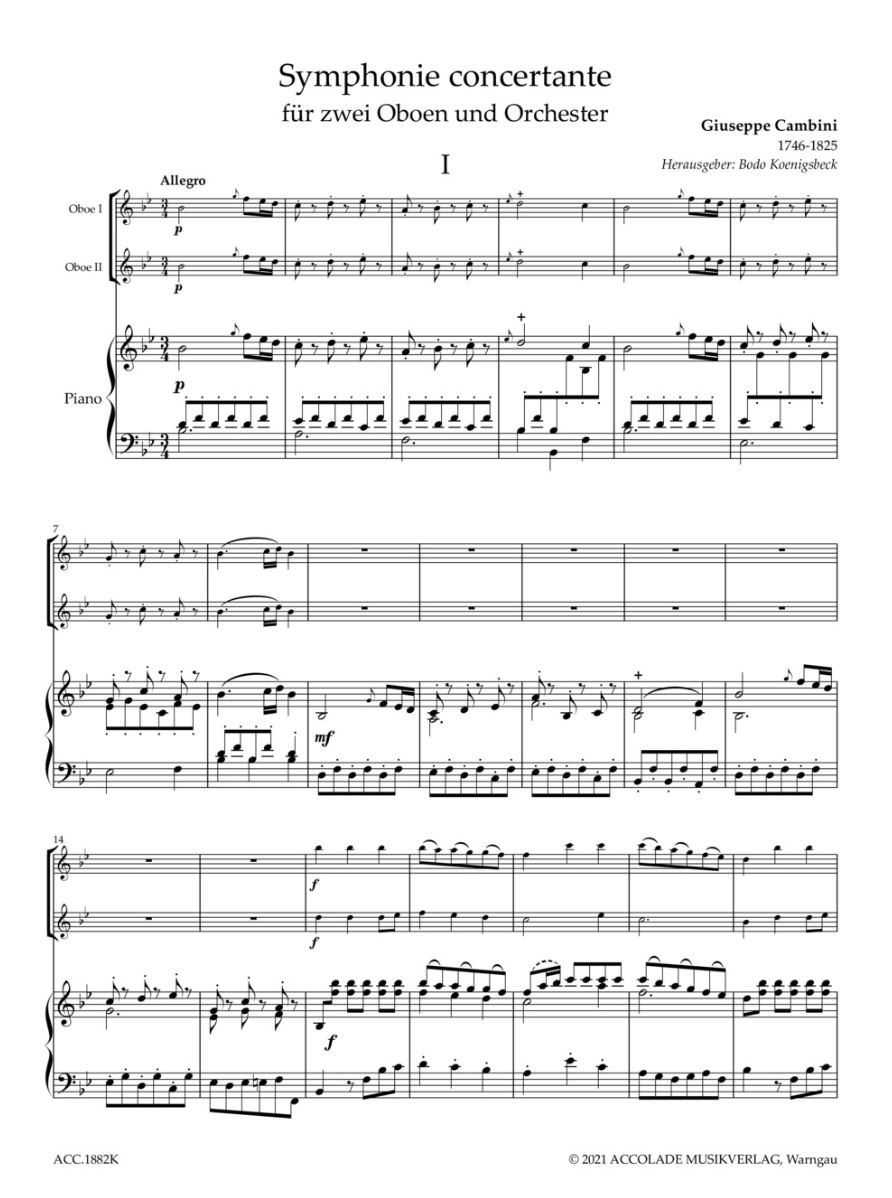 Anderes Coverbild Symphonie concertante B-Dur 