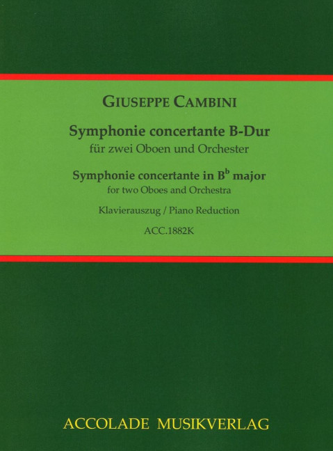 Vorderes Coverbild Symphonie concertante B-Dur 