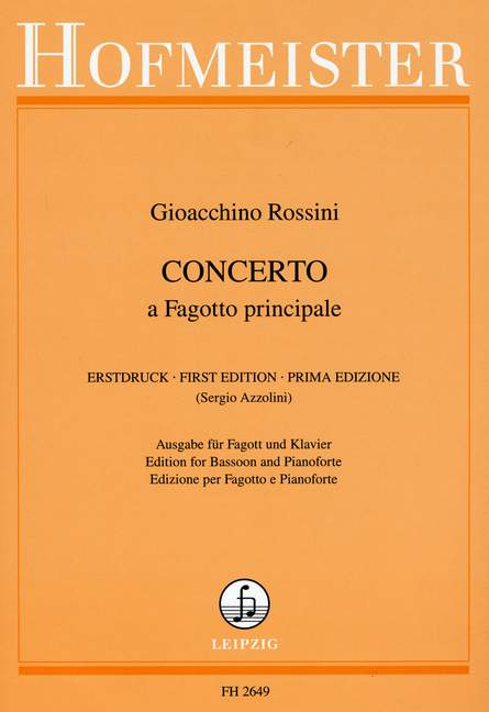 Vorderes Coverbild Konzert für Fagott und Orchester