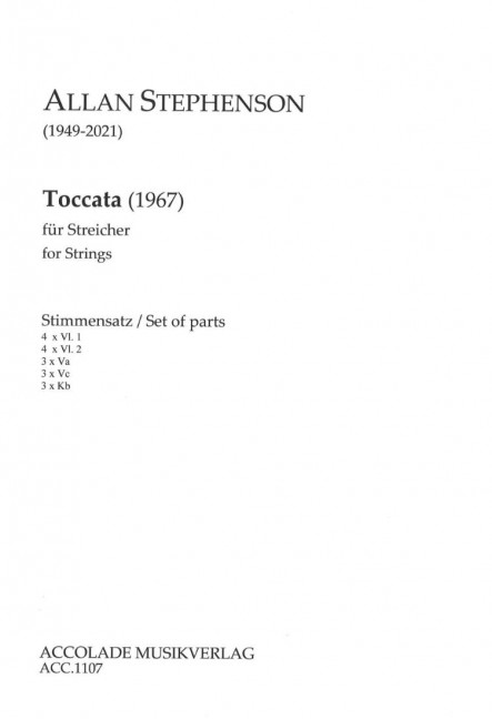 Vorderes Coverbild Toccata 