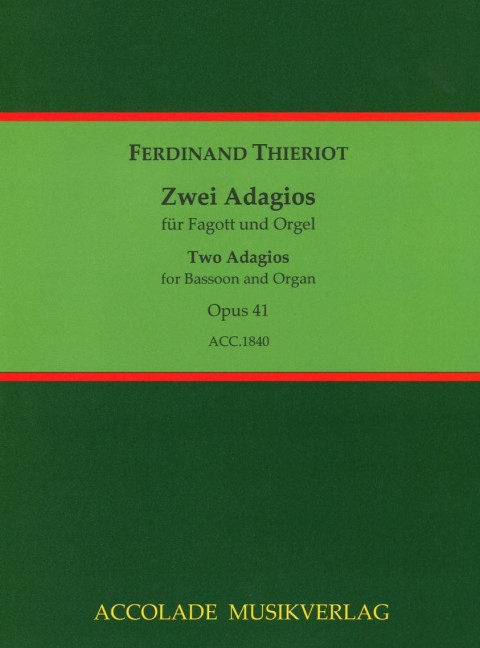 Vorderes Coverbild Zwei Adagios op. 41 
