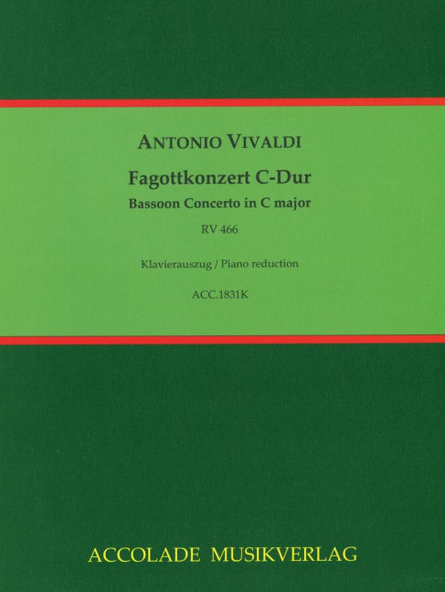 Vorderes Coverbild Fagottkonzert Nr. 28 C-Dur RV 466 