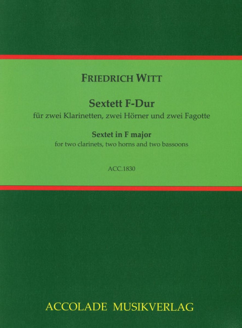 Vorderes Coverbild Sextett F-Dur 