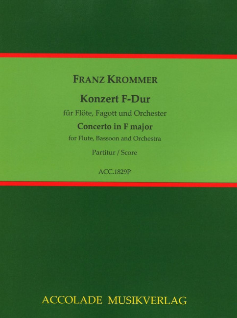 Vorderes Coverbild Konzert F-Dur 