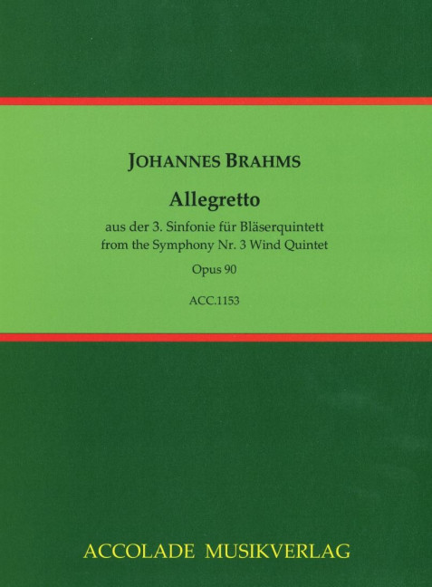 Vorderes Coverbild Allegretto aus der 3 Sinfonie op. 90 