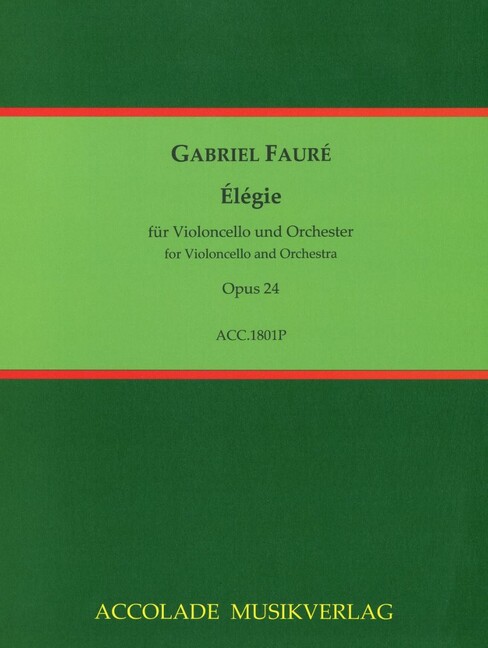 Vorderes Coverbild Élégie op. 24 