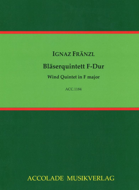 Vorderes Coverbild Bläserquintett F-Dur 