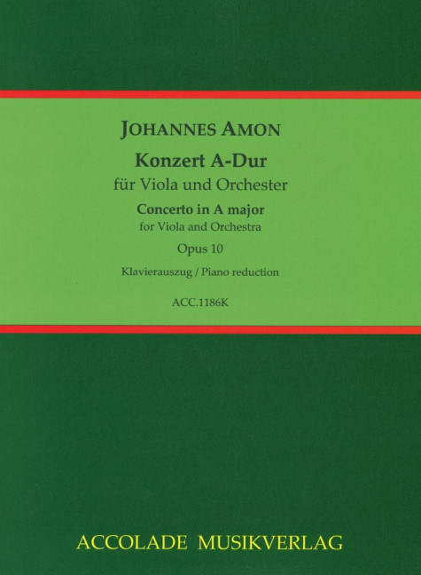 Vorderes Coverbild Konzert A-Dur op. 10 