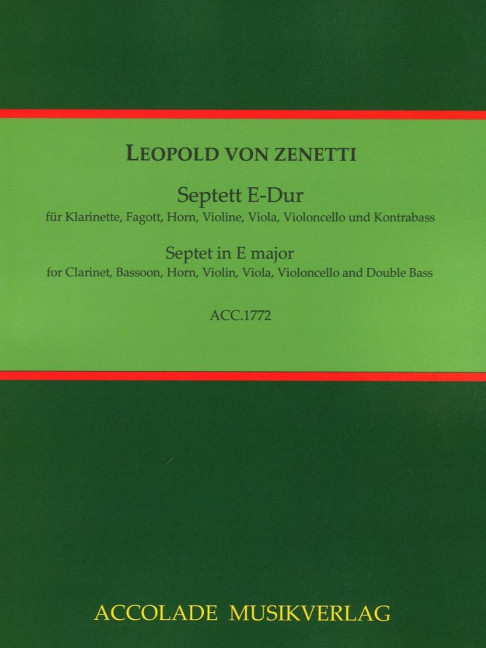Vorderes Coverbild Septett E-Dur 
