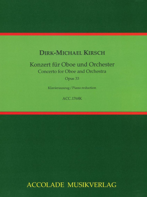 Vorderes Coverbild Konzert für Oboe und Orchester op. 33 