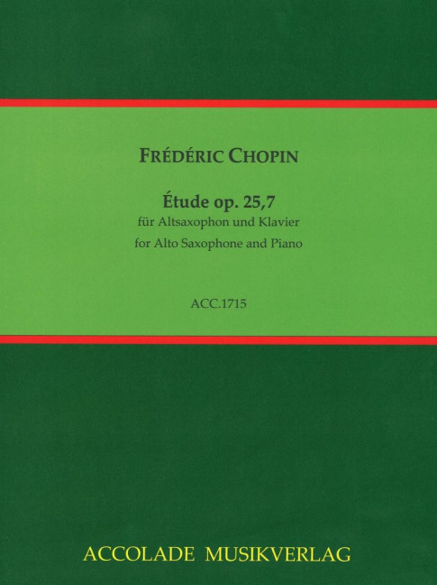 Vorderes Coverbild Etude op. 25,7 