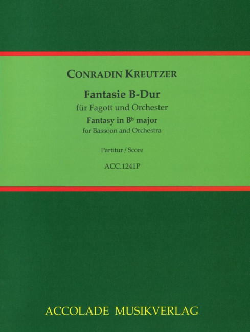 Vorderes Coverbild Fantasie B-Dur 