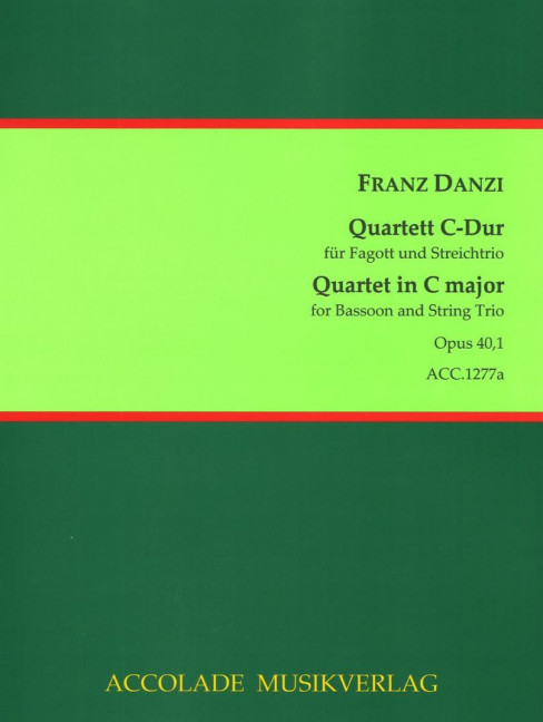 Vorderes Coverbild Quartett C-Dur op. 40/1 