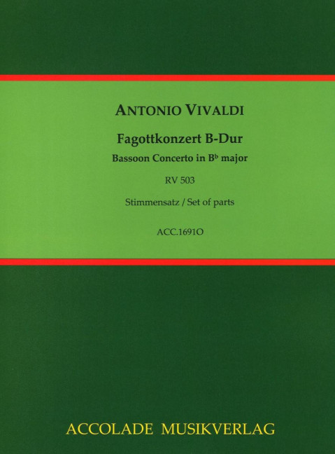 Vorderes Coverbild Fagottkonzert B-Dur RV 503 