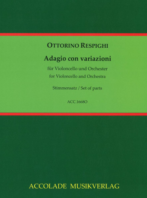Vorderes Coverbild Adagio con variazioni 